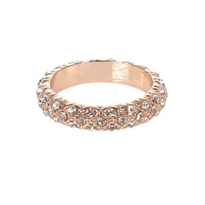 Rose gold gem encrusted ring